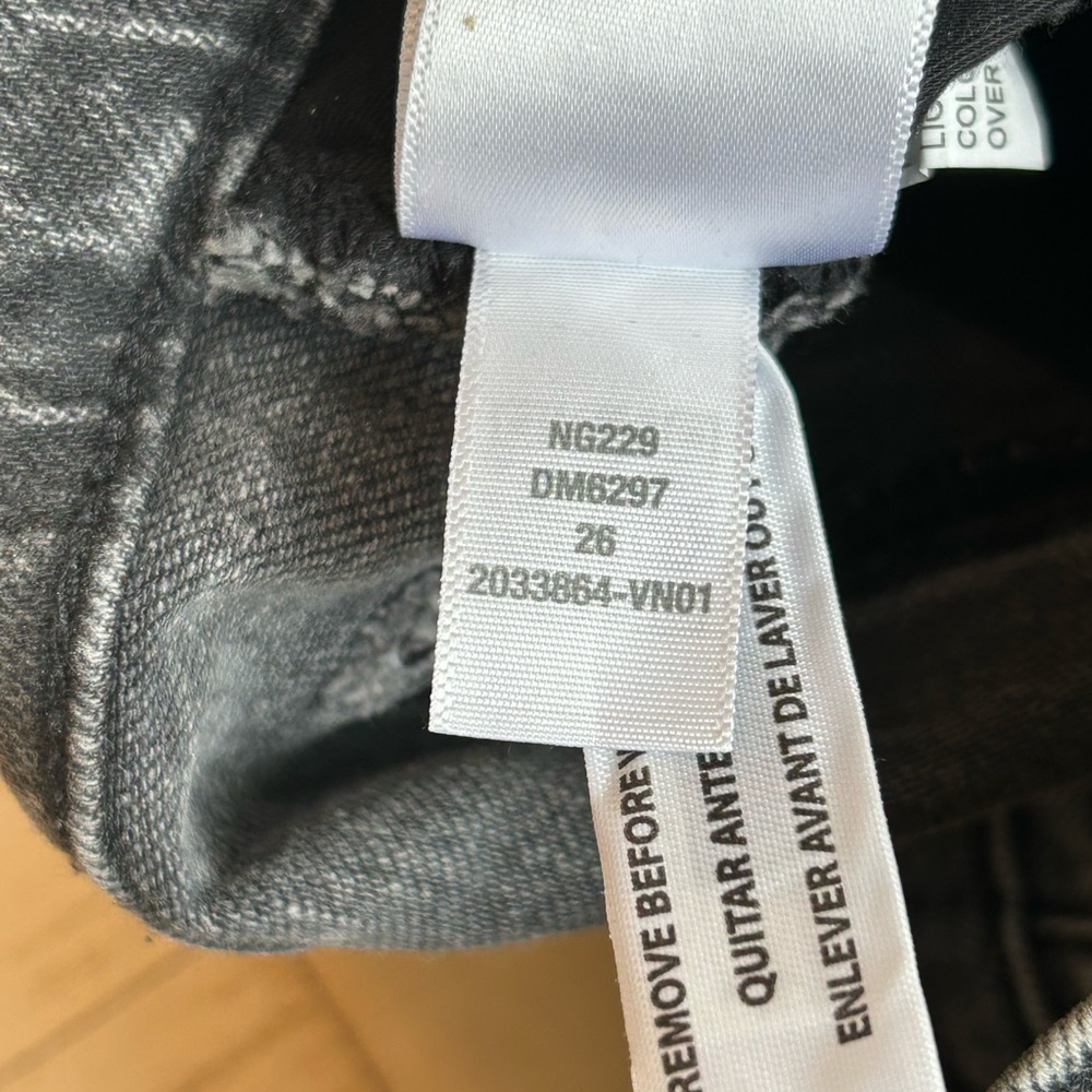 Madewell The Perfect Vintage Straight Jean in Meaford Wash: Seamed Edition Sz 26 - Picture 16 of 16